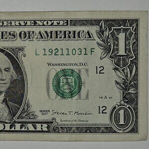 One Dollar Bill "BIRTHDAY NOTE" 1921-10-31 Series 2017 -‎ Great Gift Idea (B260)
